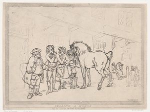 एक घोड़ा बेचना, 1 दिसंबर, 1791।, 1 दिसंबर, 1791। द्वारा थॉमस रोलैंड्सन