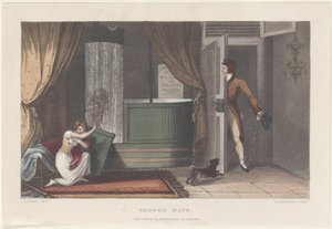 शावर बाथ, स्कारबोरो के पोएटिकल स्केच से, 1813., 1813। द्वारा जे. ब्लुक