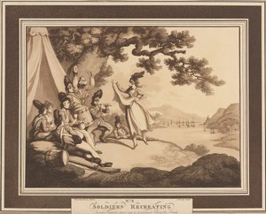  सैनिकों को फिर से बनाना , c.1798 द्वारा थॉमस रोलैंड्सन