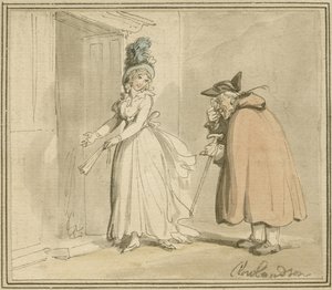 द कोर्टेसन, c.1785-1800 द्वारा थॉमस रोलैंड्सन