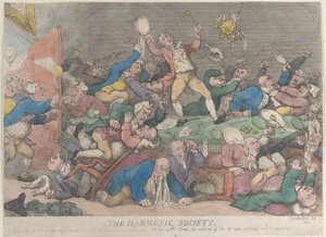 द हार्मोनिक सोसाइटी, [1810], 1811 को फिर से जारी किया, [1810], 1811 को फिर से जारी किया। द्वारा थॉमस रोलैंड्सन