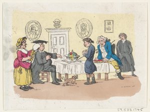 परिवार की उम्मीदें - विश्वविद्यालय में एक प्रवेश, सीए। 1803., सीए। 1803. द्वारा थॉमस रोलैंड्सन
