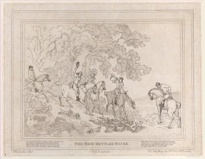 द हंटर फ्रॉम द लाइफ ऑफ़ ए रेसहॉर्स, या द हाई-मेट्ल्ड रेसर, 20 जुलाई, 1789, 20 जुलाई, 1789 द्वारा जॉन हैसेल