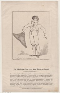 द मॉन्सट्रस क्रॉ, ऑर ए न्यू-डिस्कवर्ड एनिमल, 1 मार्च, 1802, 1 मार्च, 1802। द्वारा थॉमस रोलैंड्सन
