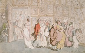 पोर्ट्रेट पेंटर का एंटे-रूम, 1809 द्वारा थॉमस रोलैंड्सन
