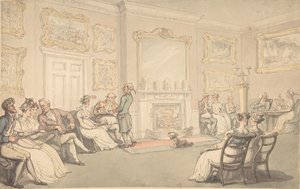 रिसेप्शन, 1780-1827। द्वारा थॉमस रोलैंड्सन