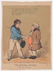 द सेलर एंड बैंकर, या फर्म इन डेंजर, 28 अक्टूबर, 1799।, 28 अक्टूबर, 1799। द्वारा थॉमस रोलैंड्सन