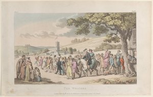 द वेलकम, द विकर ऑफ वेकफील्ड से, 1 मई, 1817., 1 मई, 1817। द्वारा थॉमस रोलैंड्सन
