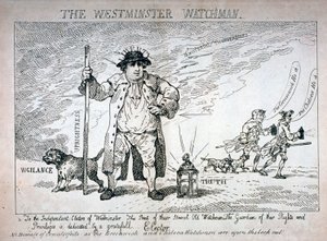 द वेस्टमिंस्टर वॉचमैन, 1784 द्वारा थॉमस रोलैंड्सन