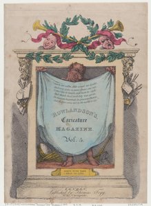 टाइटल पेज, रोलैंडसन्स कैरिकेचर मैगज़ीन, वॉल्यूम। 5, 1808., 1808। द्वारा थॉमस रोलैंड्सन