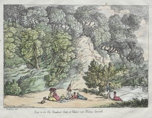 बर्डमिन, कॉर्नवाल, 1805 के पास ब्लिसलैंड में सर जॉन मोरेशिड्स एस्टेट पर देखें। द्वारा थॉमस रोलैंड्सन