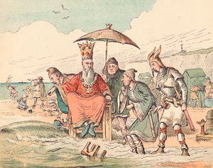 कैन्यूट और उनके कोर्टियर्स, c1884