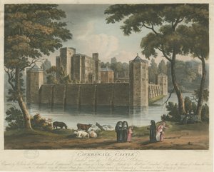 कैवर्सवॉल कैसल: रंगीन एक्वाटिंट उत्कीर्णन, 1 फरवरी 1817