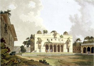 रोटास गुर, बहार में खंडहर, &39;ओरिएंटल सीनरी&39;, पब के भाग 4 से प्लेट II। १८०१ (एक्वाटिंट) द्वारा थॉमस और विलियम डेनियल