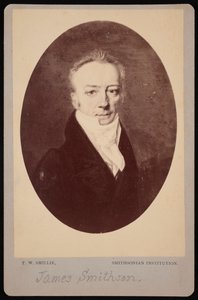 जेम्स स्मिथसन का पोर्ट्रेट 1765-1829, 1816 में 1870 के दशक की तस्वीर।