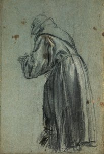 सेंट फ्रांसिस (चारकोल) के प्रतिनिधित्व के लिए अध्ययन द्वारा टिटियन (c.1488-1576)