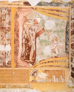 पोप का सपना, टॉमासो दा मोडेना (1326-1379), फ्रेस्को, चर्च ऑफ सांता कैटरिना, ट्रेविसो द्वारा सेंट उर्सुला की कहानियों से विस्तार द्वारा टोमासो दा (15वीं शताब्दी के अंत में) मोडेना