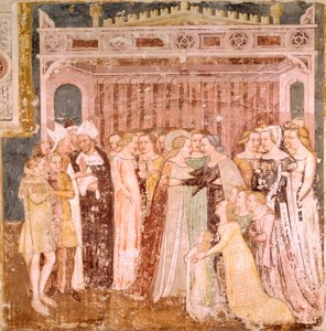 टॉमासो दा मोडेना (1326-1379), फ्रेस्को, चर्च ऑफ सांता कैटरिना, ट्रेविसो द्वारा विदाई, लीजेंड ऑफ सेंट उर्सुला से विस्तार