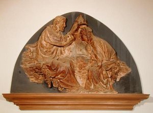 वर्जिन का राज्याभिषेक (संगमरमर) द्वारा टोमासो (attr। To) Masaccio