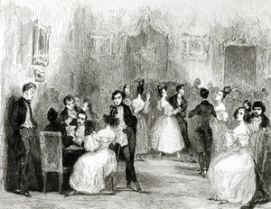 चार्ल्स एनोडियर (1780-1844) 1831 की सभा में एक शाम द्वारा टोनी जोहान्ट