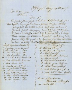 डब्ल्यूपी हॉवर्ड, सेंट लुइस, 21 मई, 1857 को टोटल एंड जैक्सन, काउंसिल ब्लफ्स को पत्र पर हस्ताक्षर किए गए द्वारा टोटल और जैक्सन