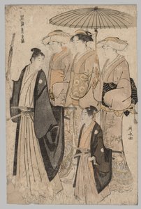 महिला की योशीवाड़ा और अटेंडेंट, 1752-1815। द्वारा तोरी कियोनगा