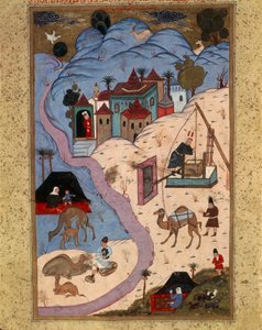 सुलेमान द मैग्निफिकेंट की सल्तनत, तुर्की 16वीं शताब्दी के दौरान तुर्क साम्राज्य में रोज़मर्रा के जीवन के दृश्यों को दर्शाती पेंटिंग।