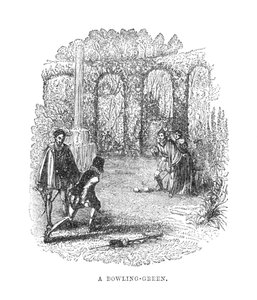 ए बॉलिंग-ग्रीन, c1870 द्वारा अज्ञात