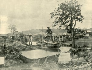 ए ब्रिज ऑन लिस्मोर, 1901। द्वारा अज्ञात
