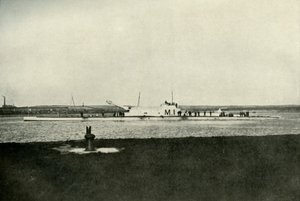 एक ब्रिटिश सुपर-पनडुब्बी, c1914-1918, 1919। द्वारा अज्ञात