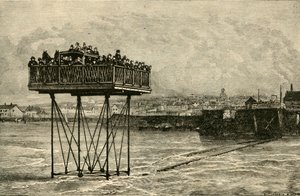 ए क्यूरियस रोलिंग ब्रिज, 1882। द्वारा अज्ञात