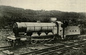 एक लोकोमोटिव ऑफ़ द रैवेनग्लास और एस्सेलडेल रेलवे, c1930। द्वारा अज्ञात