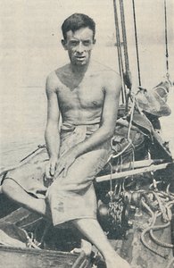 एक आधुनिक यूलिसिस। 1936 में फिजी द्वीप समूह के सुवा में गेरॉल्ट ने फोटो खिंचवाई द्वारा अज्ञात