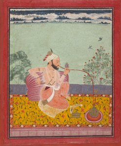 एक राजा हुक्का पी रहा है, लगभग। 1690-1710. द्वारा अज्ञात