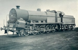 1922 के मिडलैंड पर एक उल्लेखनीय लोकोमोटिव। द्वारा अज्ञात