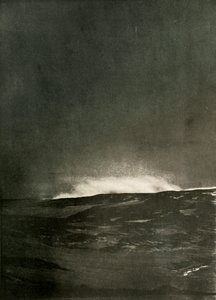 माउंट बर्ड पर एक भाप विस्फोट, c1908, 1909। द्वारा अज्ञात