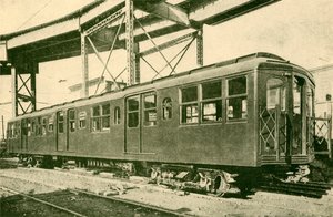 ए स्टील कार, न्यूयॉर्क अंडरग्राउंड और एलिवेटेड इलेक्ट्रिक रेलवे, 1930। द्वारा अज्ञात