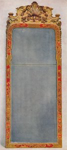रेड लाह, c1720, 1936 से सजाए गए फ्रेम में c1720 का एक बहुत दुर्लभ पियर ग्लास द्वारा अज्ञात