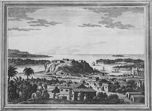 एक्यूपल्को के हेवेन का एक दृश्य, c1768 द्वारा अज्ञात
