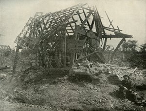 पश्चिमी मोर्चे पर एक गांव, 1919। द्वारा अज्ञात