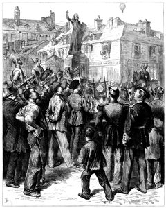 वर्साइल, फ्रांको-प्रशियन युद्ध, 1870 1871 के ऊपर पेरिस से एक गुब्बारा द्वारा अज्ञात