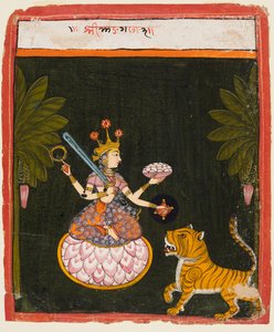देवी श्रृंखला का एक पृष्ठ, सी। 1660। द्वारा अज्ञात