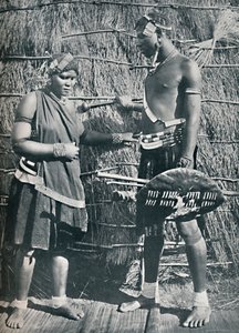 ज़ुलु प्रेमियों की एक जोड़ी, 1912 द्वारा अज्ञात