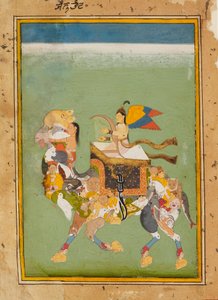जादुई ऊँट पर सवार एक पेरी या परी, c1680 द्वारा अज्ञात