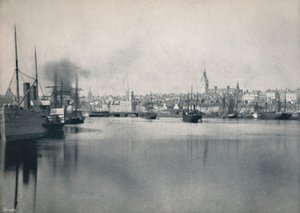 एबरडीन - नदी से सामान्य दृश्य, 1895 द्वारा अज्ञात