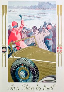 डनलप टायरों के लिए विज्ञापन, 1932 द्वारा अज्ञात