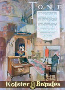 कोलस्टर ब्रैंड्स रेडियो ग्रामोफोन के लिए विज्ञापन, 1930 द्वारा अज्ञात
