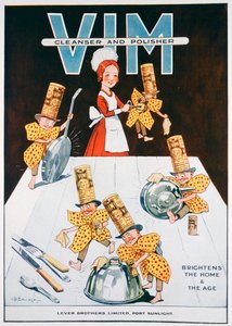 विम क्लींजर और पॉलिशर के लिए विज्ञापन, 1919 द्वारा अज्ञात
