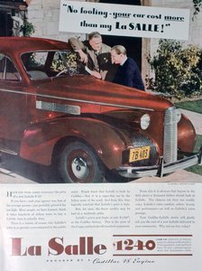लासेल वी 8 कार के लिए विज्ञापन, 1939 द्वारा अज्ञात