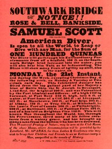 शमूएल स्कॉट द्वारा स्टंट शो के लिए विज्ञापन, 1840, 1948। द्वारा अज्ञात